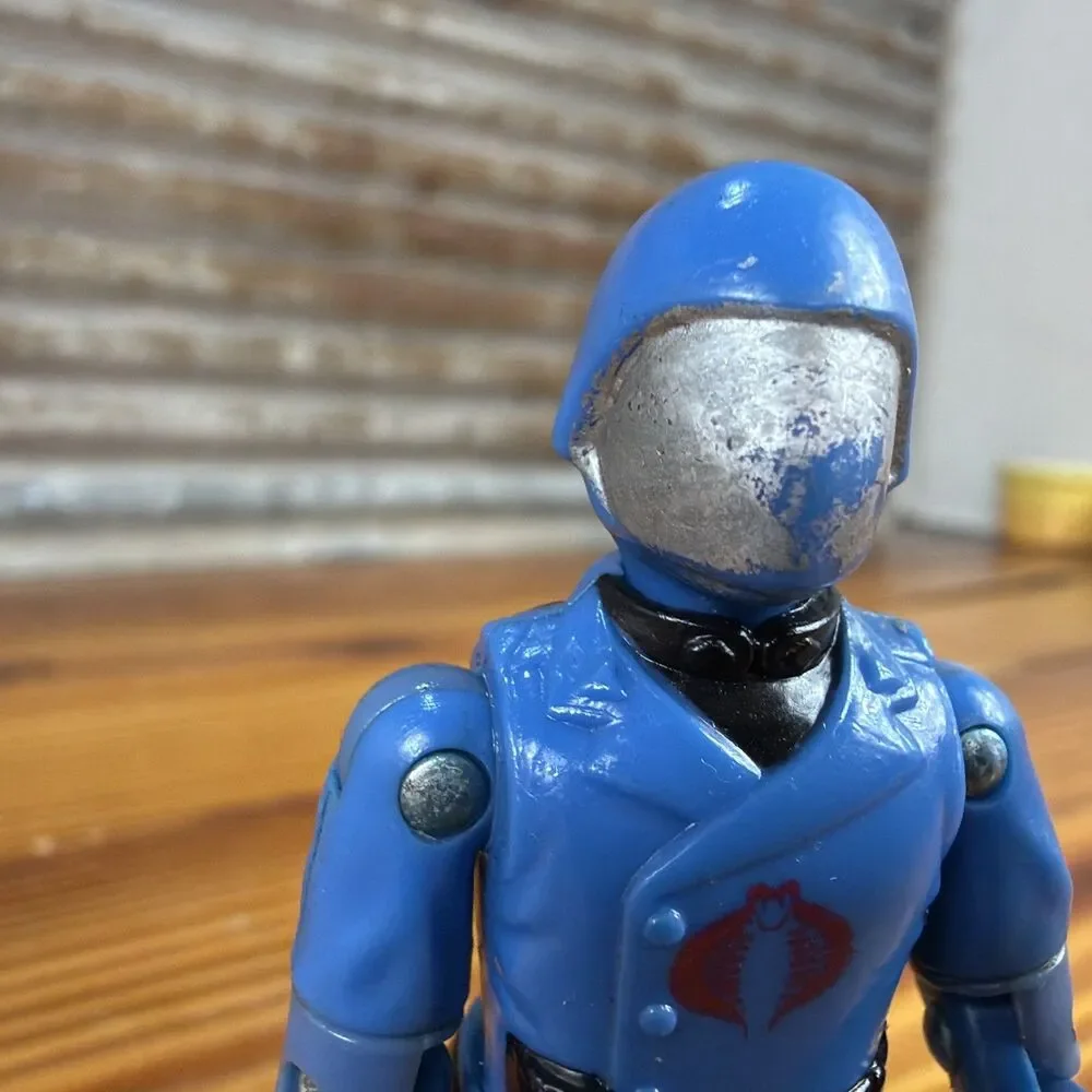 Vintage GI JOE 1982 - 83 COBRA COMMANDER ~ TIGHT SWIVEL JOINTS Broken Crotch